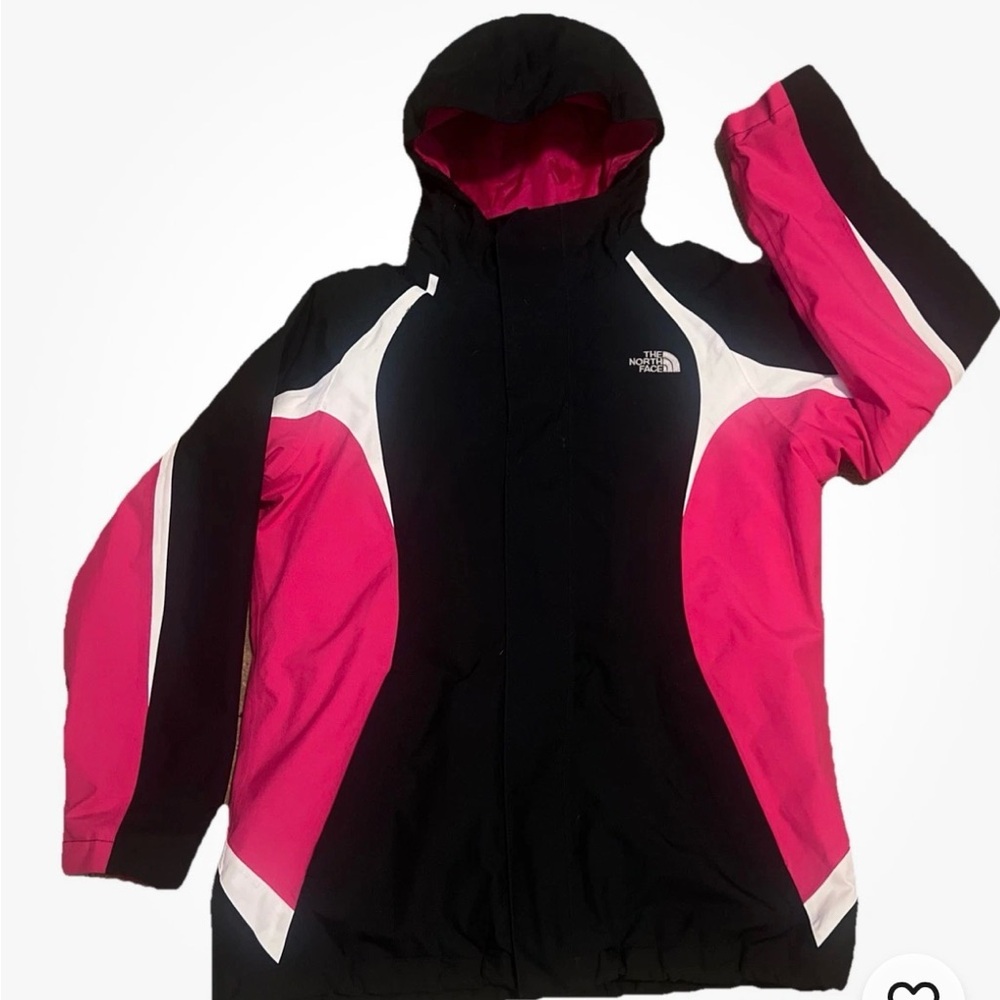 NORTH FACE Girls TRICLIMATE 3in1 Coat XL/TG 18 Zip Out Fleece HYVENT zip Pkts EC